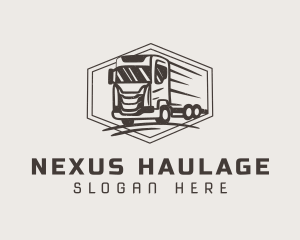 Cargo Truck Shipment logo design