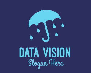 Blue Raindrop Umbrella logo