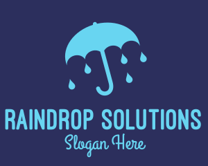 Blue Raindrop Umbrella logo