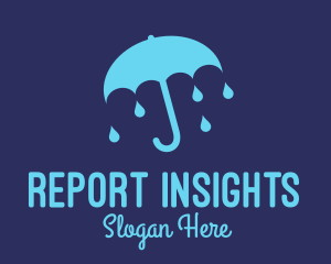 Blue Raindrop Umbrella logo