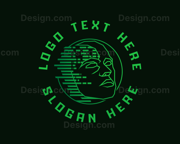 Cyber Pixel Head Logo