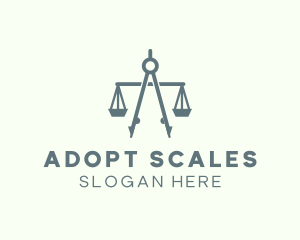 Architect Justice Scale logo design