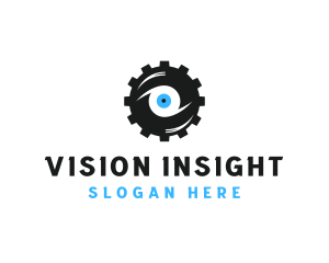 Industrial Cog Eye logo design