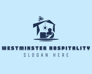 Human Home Quarantine  logo design