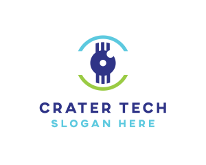 Modern Tech Eye logo design