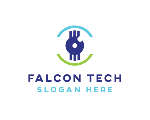 Modern Tech Eye logo design