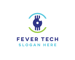 Modern Tech Eye logo design