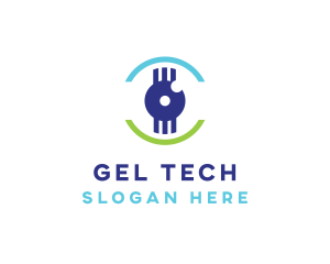 Modern Tech Eye logo design