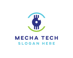 Modern Tech Eye logo design