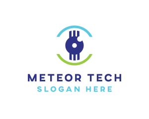 Modern Tech Eye logo design