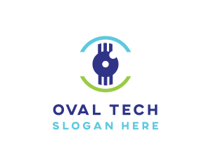 Modern Tech Eye logo design