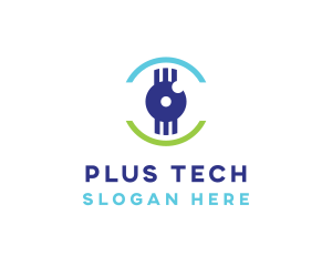 Modern Tech Eye logo design