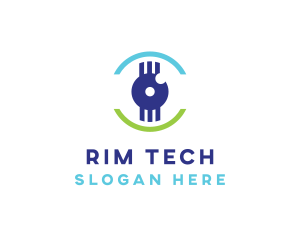 Modern Tech Eye logo design