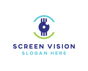 Modern Tech Eye logo design