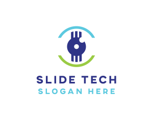 Modern Tech Eye logo design