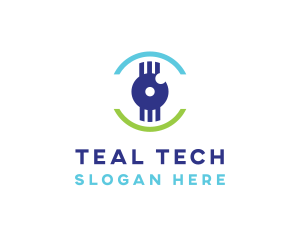 Modern Tech Eye logo design