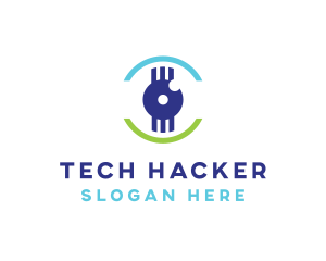 Modern Tech Eye logo design