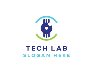 Modern Tech Eye logo design