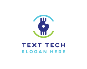 Modern Tech Eye logo design