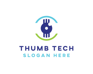 Modern Tech Eye logo design