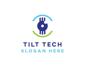 Modern Tech Eye logo design