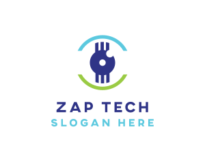 Modern Tech Eye logo design