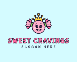 Royal Candy Princess  logo design