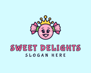 Royal Candy Princess  logo design