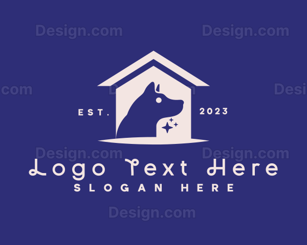 Pet Dog Kennel Logo