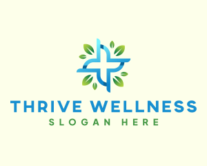 Medical Cross Leaf logo