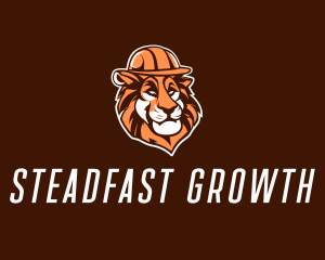 Carpentry Construction Lion logo