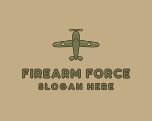 Army Green Aircraft logo design