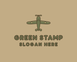 Army Green Aircraft logo design