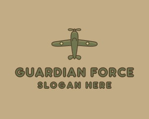 Army Green Aircraft logo design