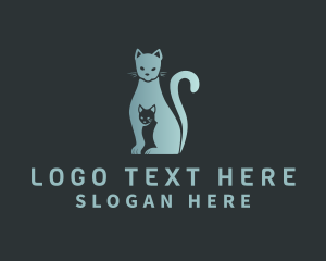 Pet Kitten Cat logo