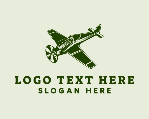 Fighter Plane logo example 3
