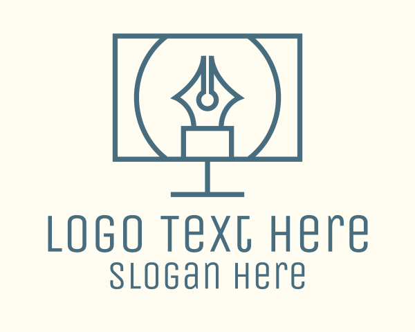 Writing logo example 1