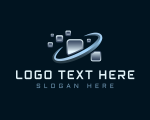 Pixel Orbit Technology Logo