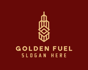 Golden Building Realtor logo design