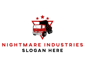 Industrial Dump Truck logo design