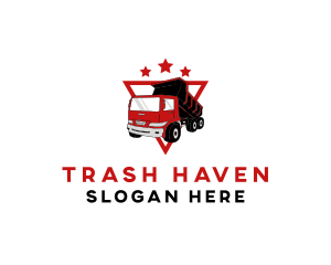 Industrial Dump Truck logo design