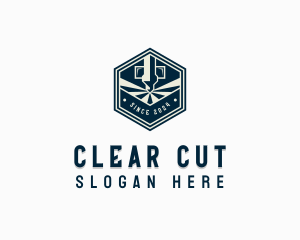 CNC Laser Fabrication logo design