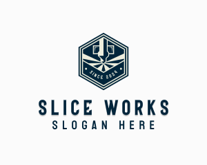 CNC Laser Fabrication logo design