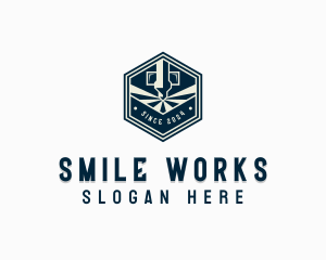 CNC Laser Fabrication logo design