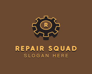 Cogwheel Mechanic Repair logo design