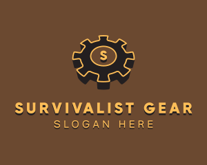 Cogwheel Mechanic Repair logo design