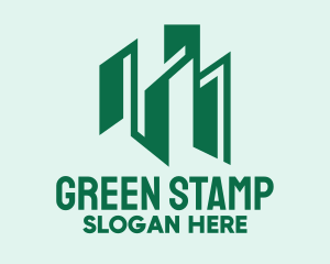 Green Tower Buildings logo design