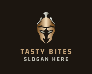 Gold Silver Gladiator Helmet Logo