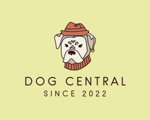 Dog Fashion Hat logo design