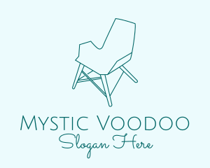 Blue Furniture Chair  logo design